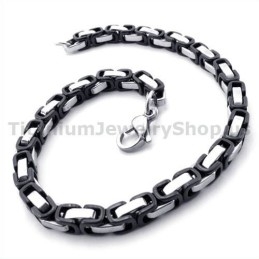 Pulsera De Titanio Negro Para Hombre