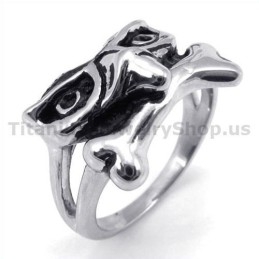 Anillo De Calavera De Titanio