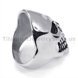 Anillo De Calavera De Titanio