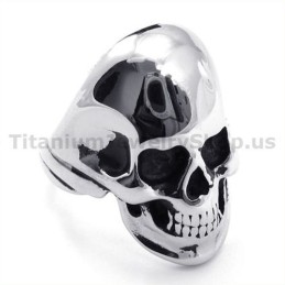 Anillo De Calavera De Titanio