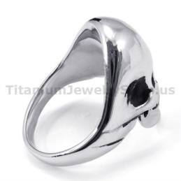 Anillo De Calavera De Titanio