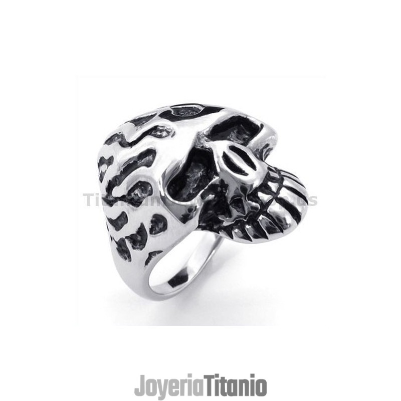 Anillo De Calavera De Titanio Anillo De Calavera De Titanio