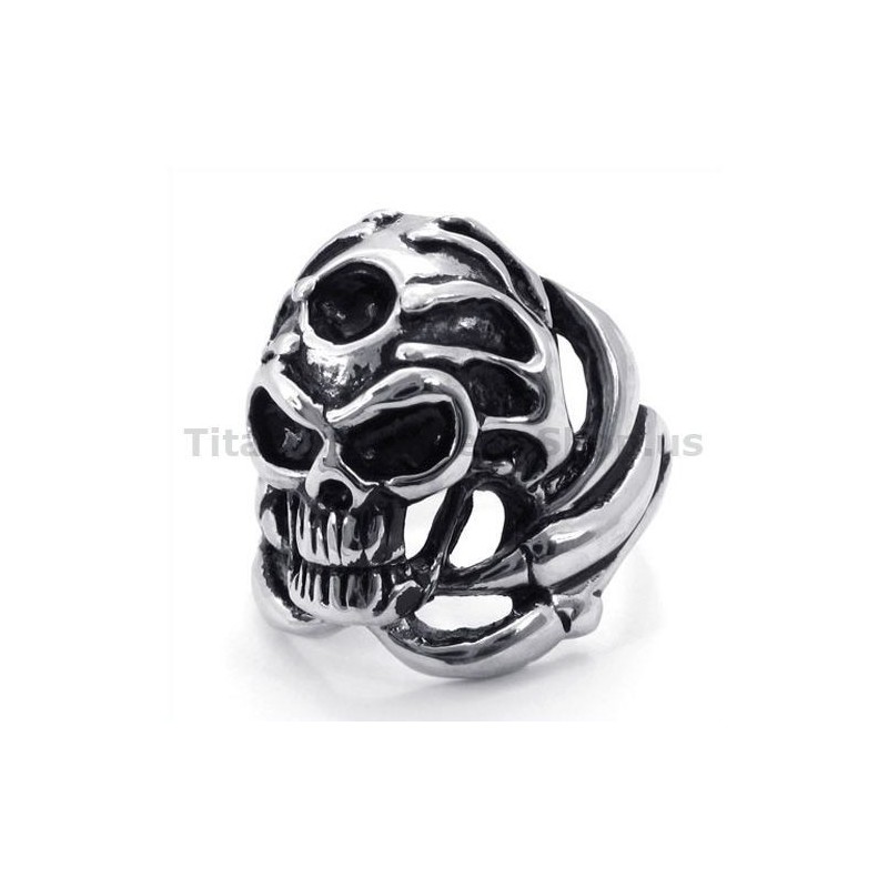Anillo De Calavera De Titanio Anillo De Calavera De Titanio