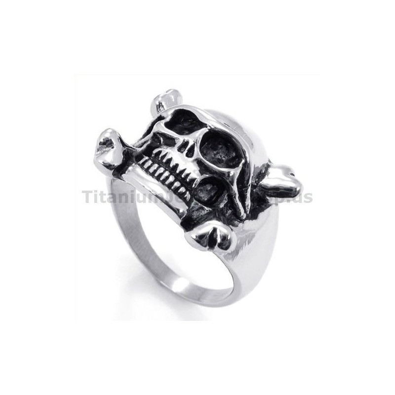 Anillo De Titanio Con Calavera Anillo De Titanio Con Calavera