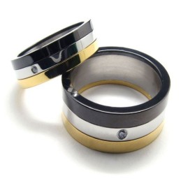 Anillos De Oro Y Titanio