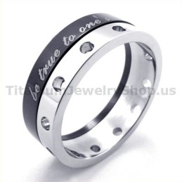 Anillo De Titanio Negro