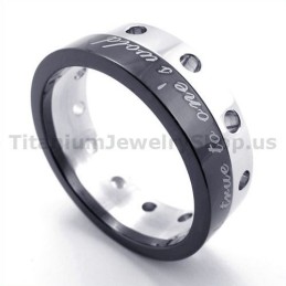 Anillo De Titanio Negro