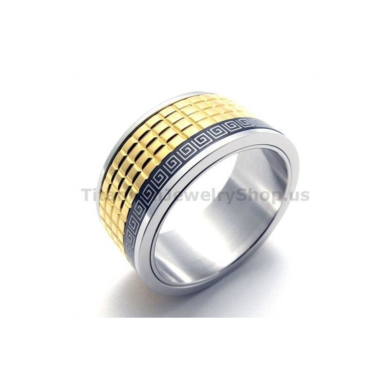Anillo De Titanio Dorado Anillo De Titanio Dorado