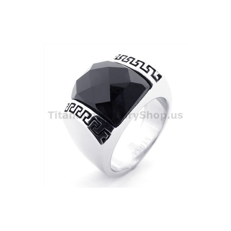 Anillo De Titanio Con Circonita Anillo De Titanio Con Circonita