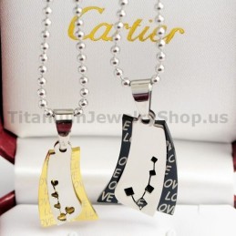 Colgantes De Titanio Love Sail Lovers: Regalos De San Valentín - Cadenas Gratis