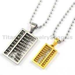 Colgantes De Titanio Abacus Para Amantes, Regalos De San Valentín - Cadenas Gratis