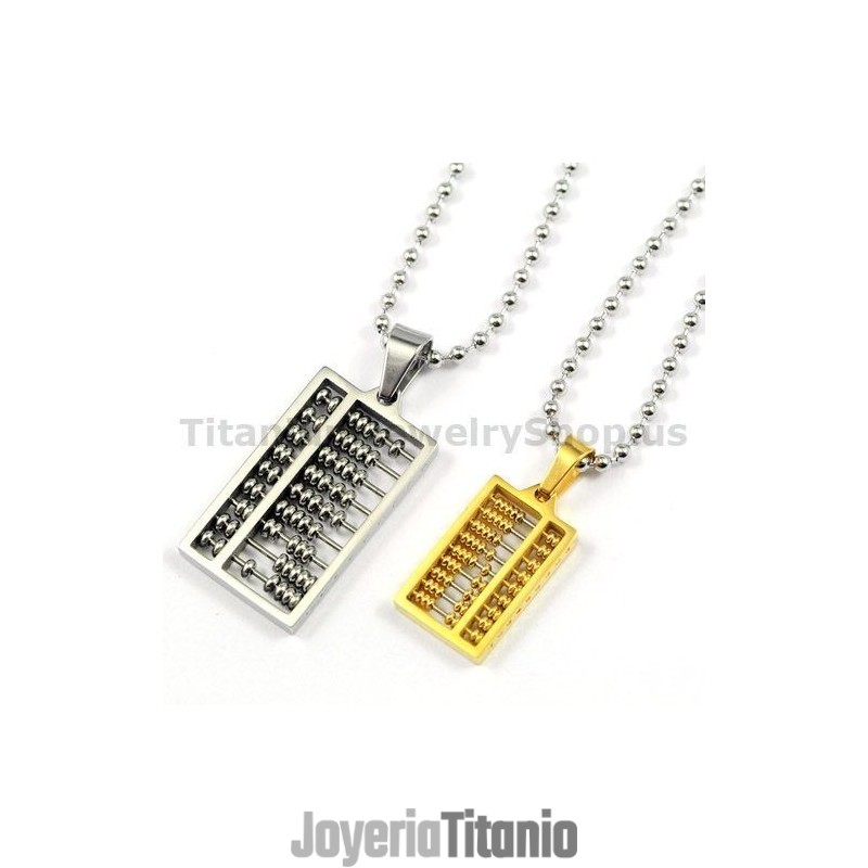 Colgantes De Titanio Abacus Para Amantes, Regalos De San Valentín - Cadenas Gratis Colgantes De Titanio Abacus Para Amantes, Regalos De San Valentín - Cadenas Gratis