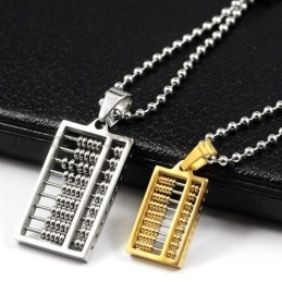 Colgantes De Titanio Abacus Para Amantes, Regalos De San Valentín - Cadenas Gratis