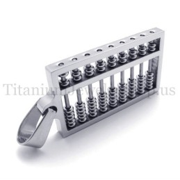 Colgante De Titanio Con Ábaco De Plata