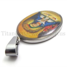 Colgante De Titanio De La Serie Madonna Y Jesús