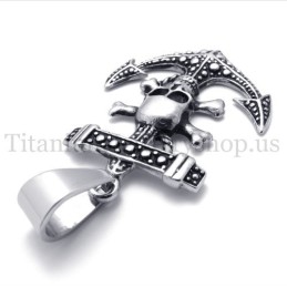 Colgante De Titanio Con Ancla De Barco Pirata