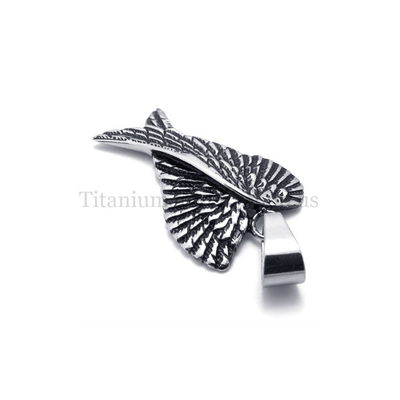 Colgante De Titanio Con Alas De Águila De Moda Colgante De Titanio Con Alas De Águila De Moda