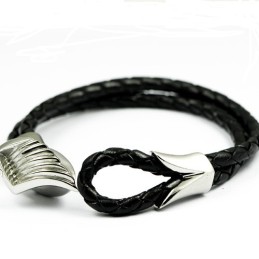 Pulsera De Cuero De Titanio