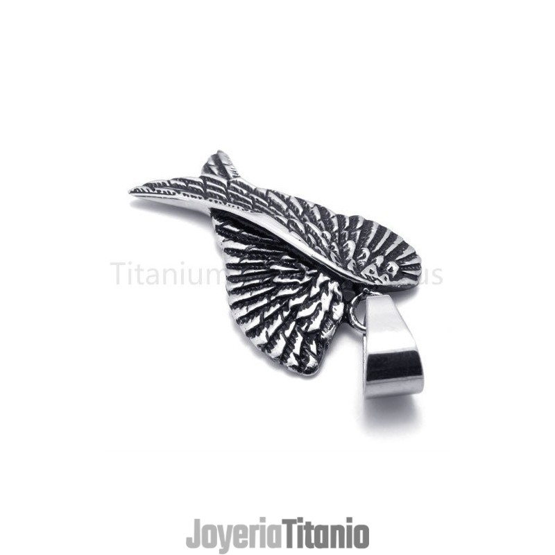Nuevo Colgante Clásico De Titanio Con Alas De Diablo