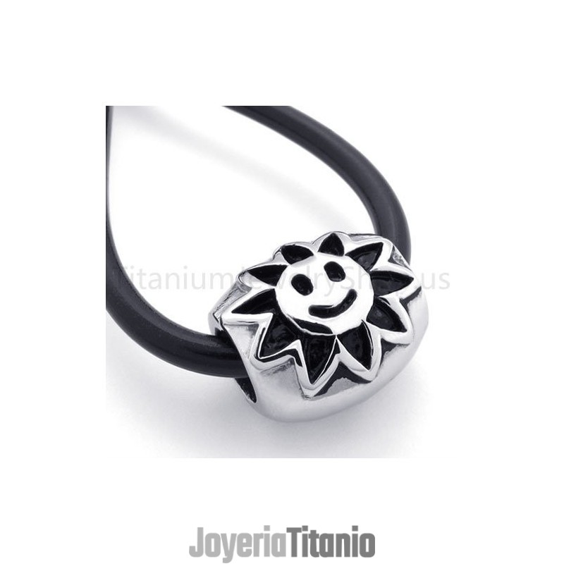 Nuevo Colgante Clásico De Titanio Con Girasol Nuevo Colgante Clásico De Titanio Con Girasol