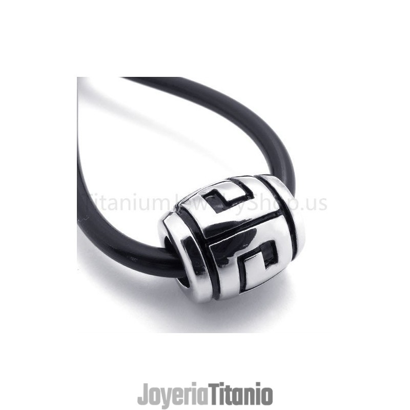 Nuevo Colgante Clásico De Titanio Con Perla De La Suerte