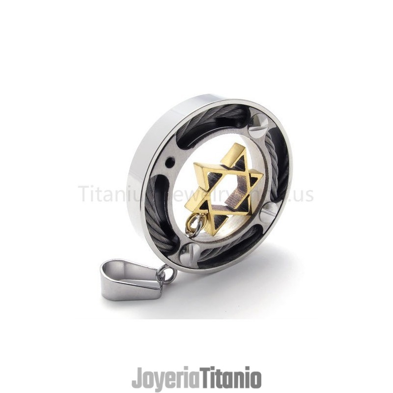 Nuevo Colgante De Titanio Con Hexagrama Nuevo Colgante De Titanio Con Hexagrama