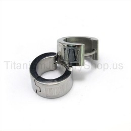 Pendientes De Titanio De Moda Grabados