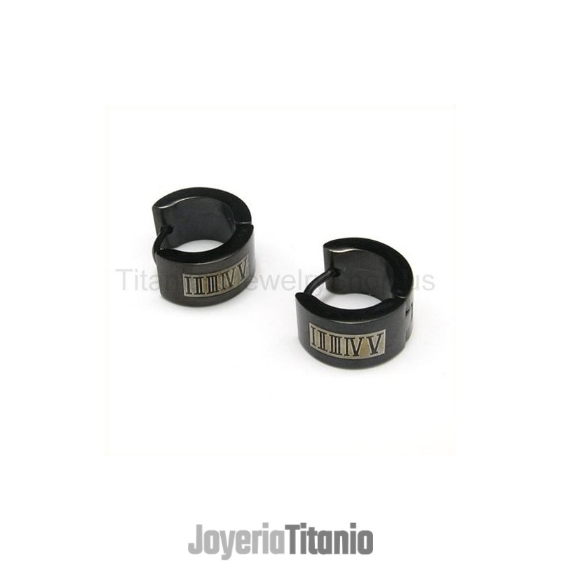 Pendientes De Titanio Con Números Romanos Pendientes De Titanio Con Números Romanos
