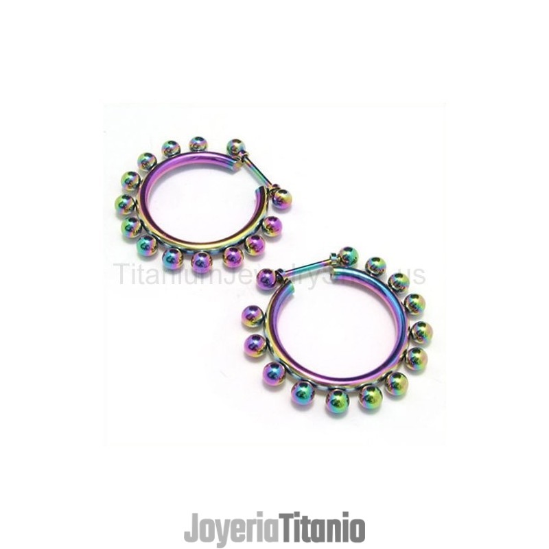 Pendientes De Cuentas De Color Titanio Pendientes De Cuentas De Color Titanio