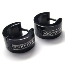 Pendientes De Aro De Titanio Negro