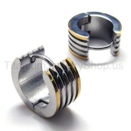 Pendientes De Titanio Con Ranura En Forma De Bucle