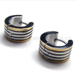 Pendientes De Titanio Con Ranura En Forma De Bucle