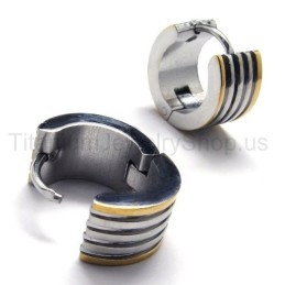 Pendientes De Titanio Con Ranura En Forma De Bucle