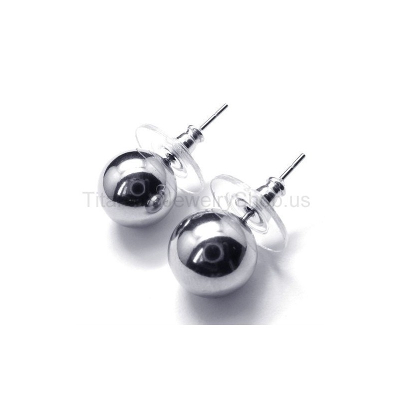 Pendientes De Titanio Pulido Con Forma De Cámara Pendientes De Titanio Pulido Con Forma De Cámara