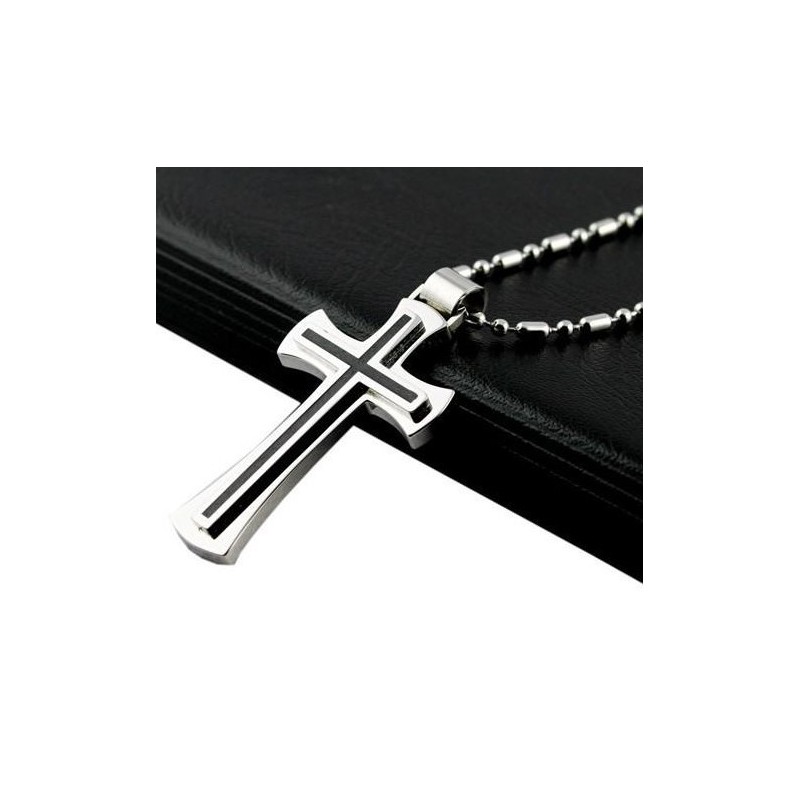 Colgante De Cruz De Titanio Puro Para Hombre 01 Colgante De Cruz De Titanio Puro Para Hombre 01