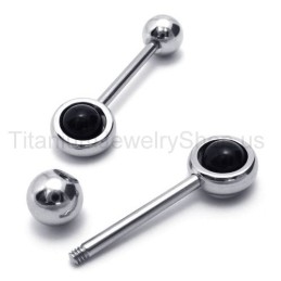 Pendientes De Titanio Con Varita Mágica De Plata