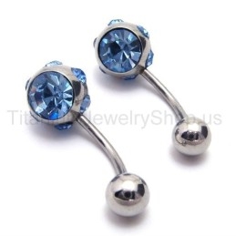 Pendientes Finos De Titanio Y Diamantes Azules En Plata