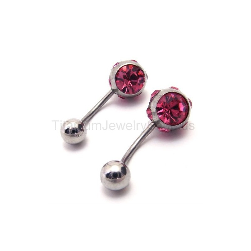 Pendientes Finos De Titanio Con Diamantes Morados Pendientes Finos De Titanio Con Diamantes Morados