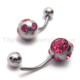 Pendientes Finos De Titanio Con Diamantes Morados