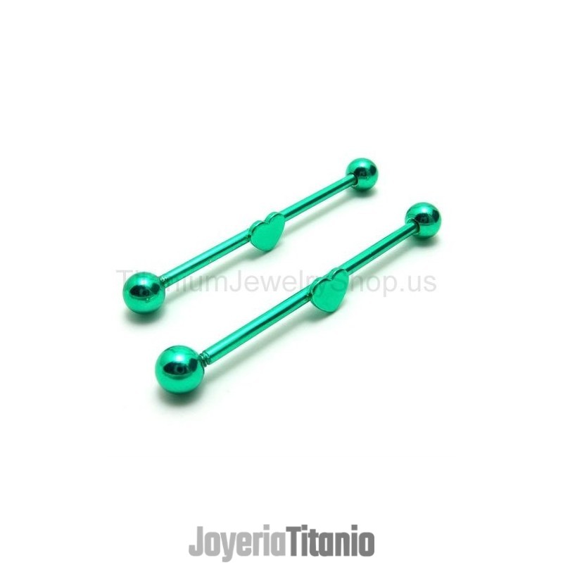Pendientes De Titanio Con Varita Mágica De Corazón Pendientes De Titanio Con Varita Mágica De Corazón