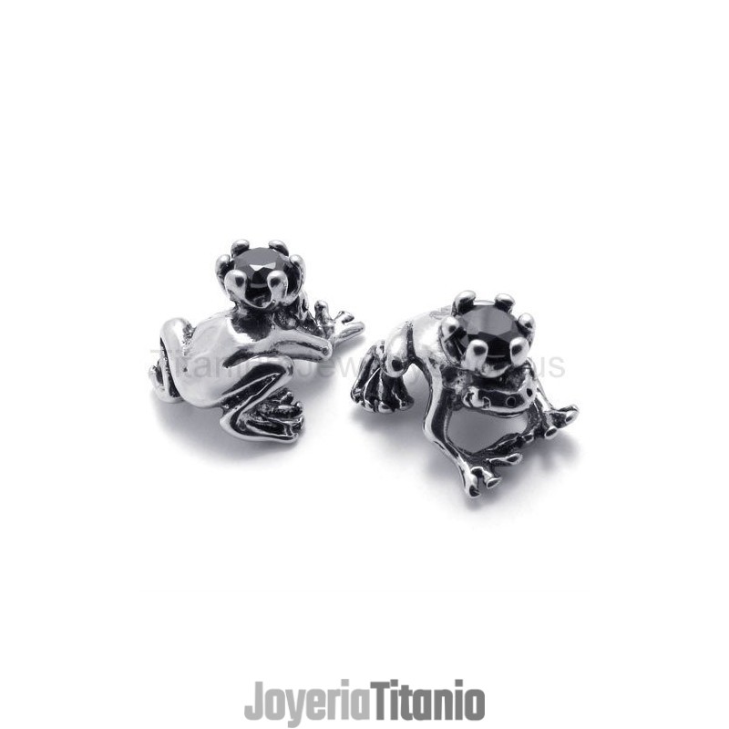 Pendientes De Titanio Retro Príncipe Rana Pendientes De Titanio Retro Príncipe Rana