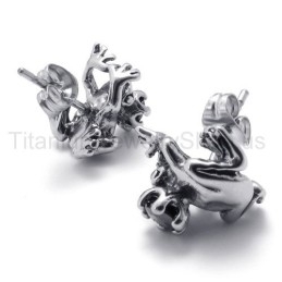 Pendientes De Titanio Retro Príncipe Rana