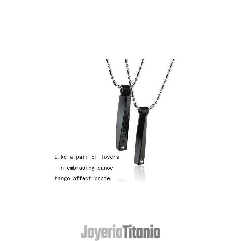 Colgante De Titanio Puro Para Parejas De Enamorados Con Un Toque De Tango Cariñoso Colgante De Titanio Puro Para Parejas De Enamorados Con Un Toque De Tango Cariñoso