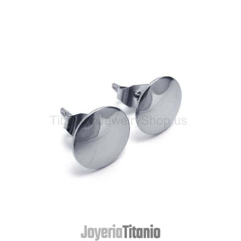 Pendientes Sencillos De Titanio Y Plata Pendientes Sencillos De Titanio Y Plata