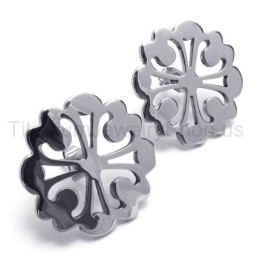 Lindos Pendientes De Titanio Con Flores