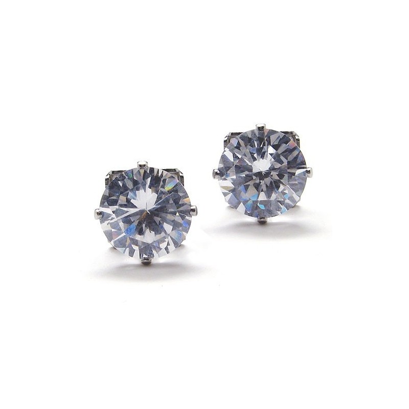 Pendientes De Titanio Con Incrustaciones De Diamantes Pendientes De Titanio Con Incrustaciones De Diamantes