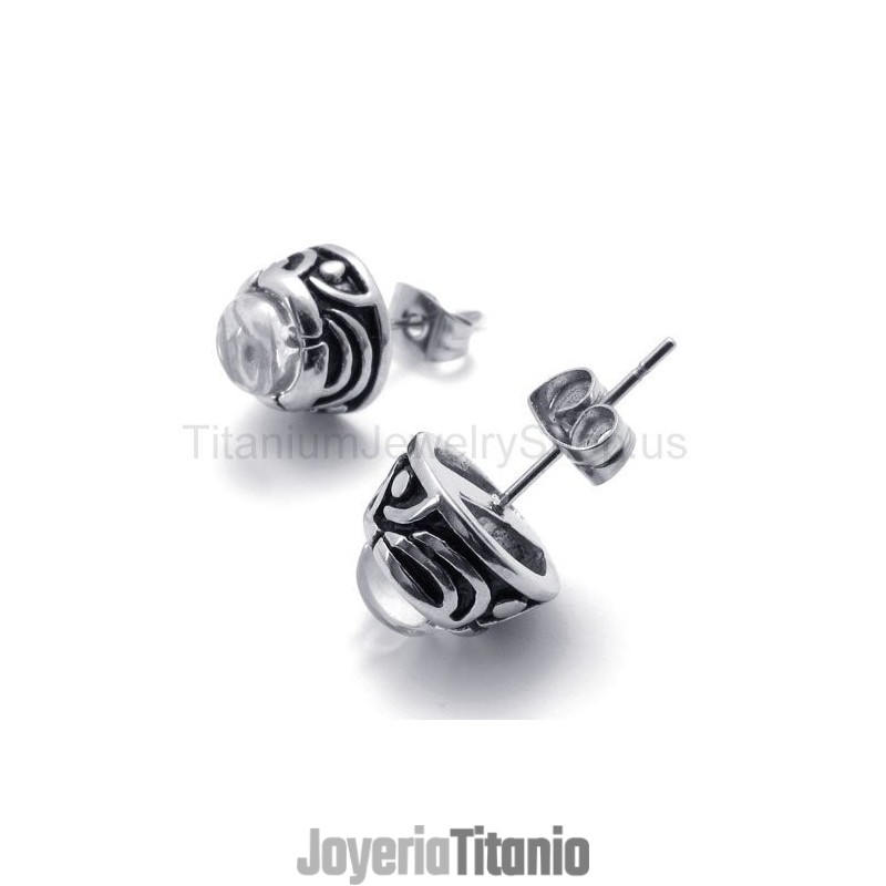 Pendientes De Titanio Retro