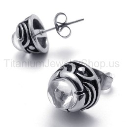 Pendientes De Titanio Retro
