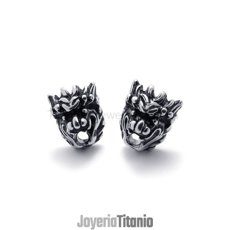 Pendientes De Titanio Con Diseño De León Retro Pendientes De Titanio Con Diseño De León Retro