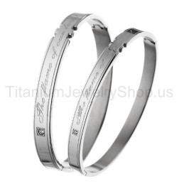 Pulseras De Titanio Para Amantes De La Llama De Nuestro Amor